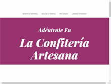 Tablet Screenshot of confiteriasanz.com